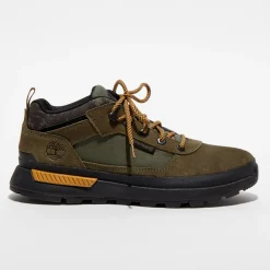 Chaussures de marche en Cuir Field Trekker vertes