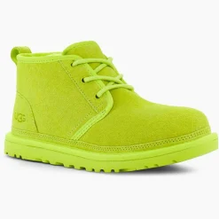 Chaussures fourrées Laine en Velours de Cuir Neumel jaune/vert fluo