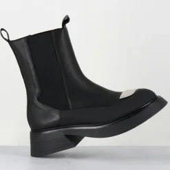 Chelsea Boots en Cuir bike noires