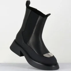 Chelsea Boots en Cuir bike noires