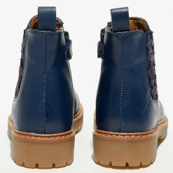 Chelsea boots en Cuir Boutchou marine