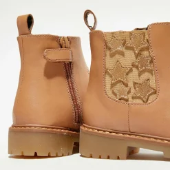 Chelsea boots en Cuir Boutchou camel