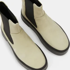 Chelsea Boots en Cuir écrues