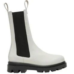 Chelsea boots en Cuir Lia crème