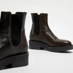 Chelsea boots en Cuir marron - Talon 4.5 cm