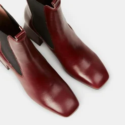 Chelsea Boots en Cuir marron - Talon 7 cm