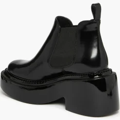 Chelsea boots en Cuir Montresor noires - Talon 6 cm