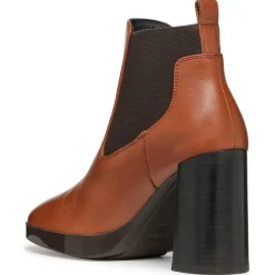 Chelsea Boots en Cuir Teulada brandy/coffee - Talon 9.5 cm