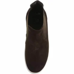 Chelsea Boots en Velours de Cuir Street marron