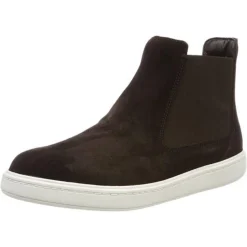 Chelsea Boots en Velours de Cuir Street marron