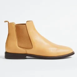 Chelsea Boots Jules en Cuir grainé cognac