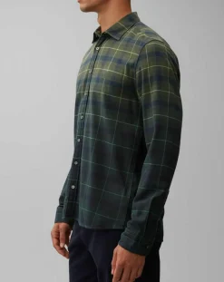 Chemise à Carreaux Degradé Sl kaki/bleu