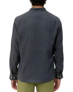 Chemise 100% Lin manches longues Mao Sf bleu marine