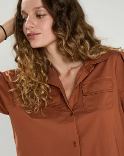Chemise Perrine marron