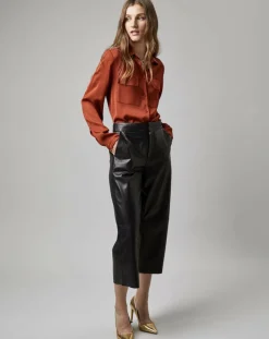 Chemise à Poche orange