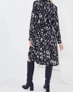 Chemise Acacia tachetée noire