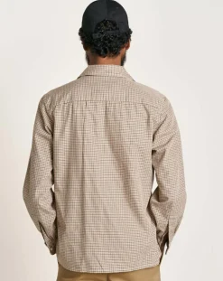 Chemise ajustée Goet à carreaux beige