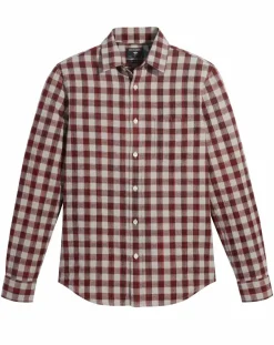 Chemise Alpha Icon Slim Fit à carreaux bleu/rouge