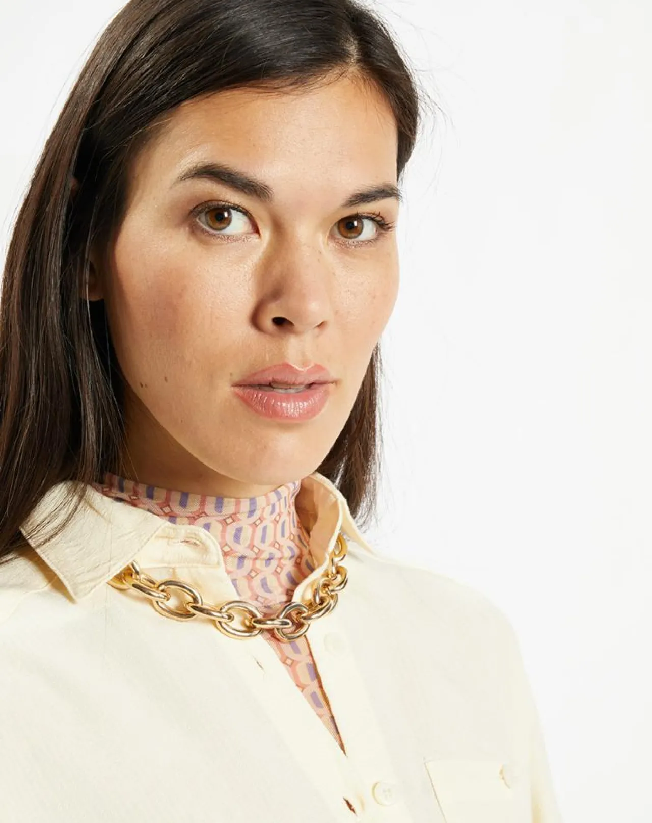 Chemise ample et fluide Paros écrue