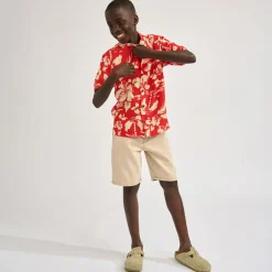 Chemise Arno imprimée rouge