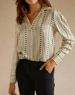 Chemise Babou imprimée écrue