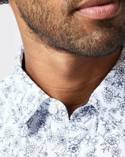 Chemise Birdland Imprimé Fleurs blanche