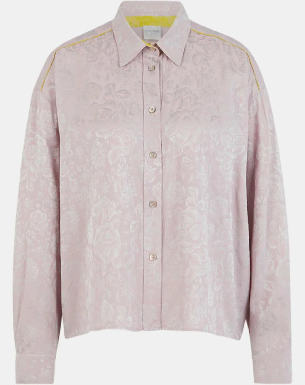 Chemise Boxy Jacquard mauve