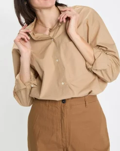 Chemise boyfriend beige