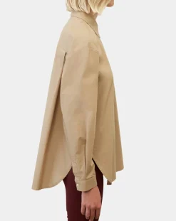 Chemise boyfriend beige