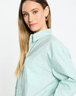Chemise boyfriend bleu clair