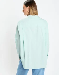 Chemise boyfriend bleu clair