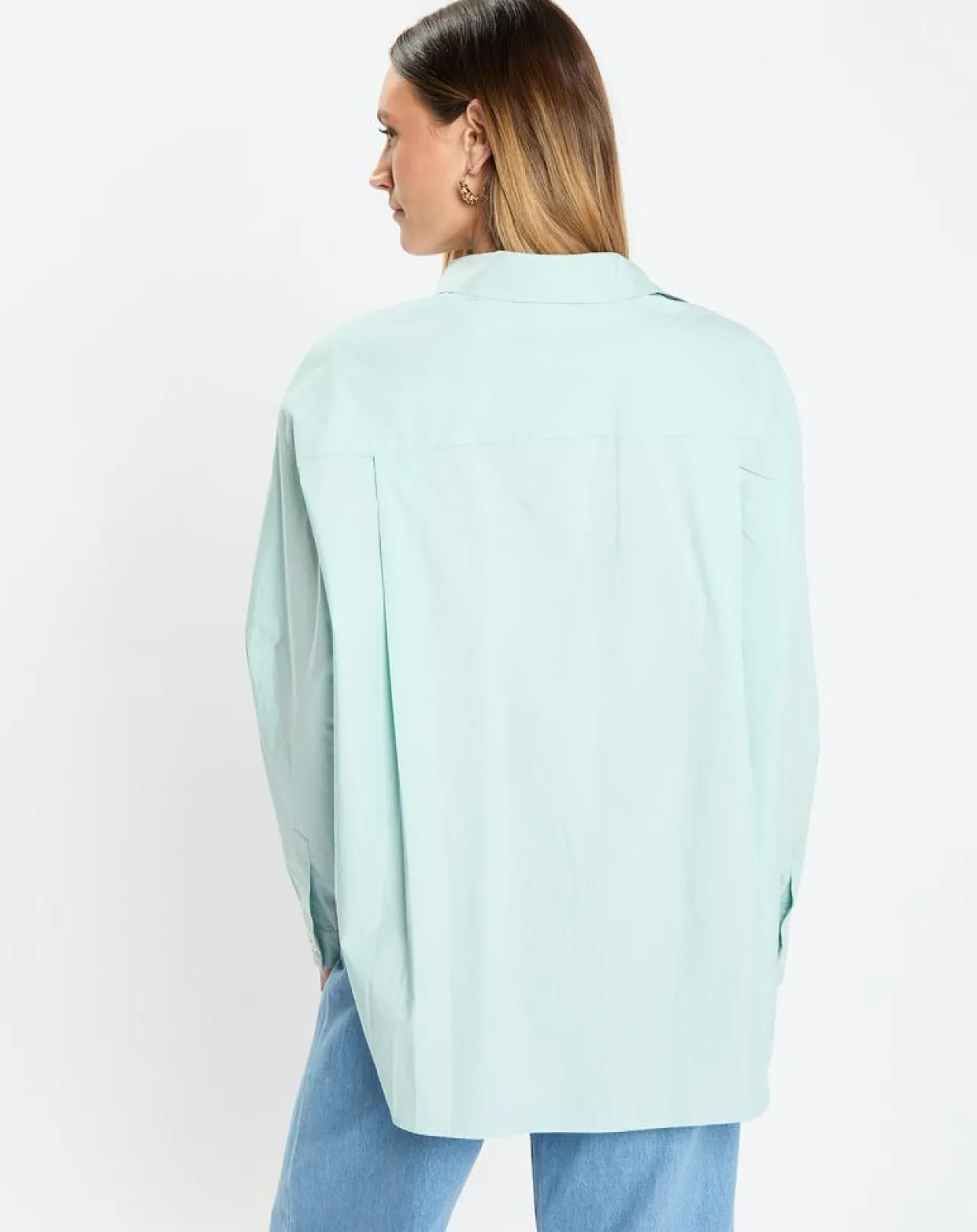 Chemise boyfriend bleu clair