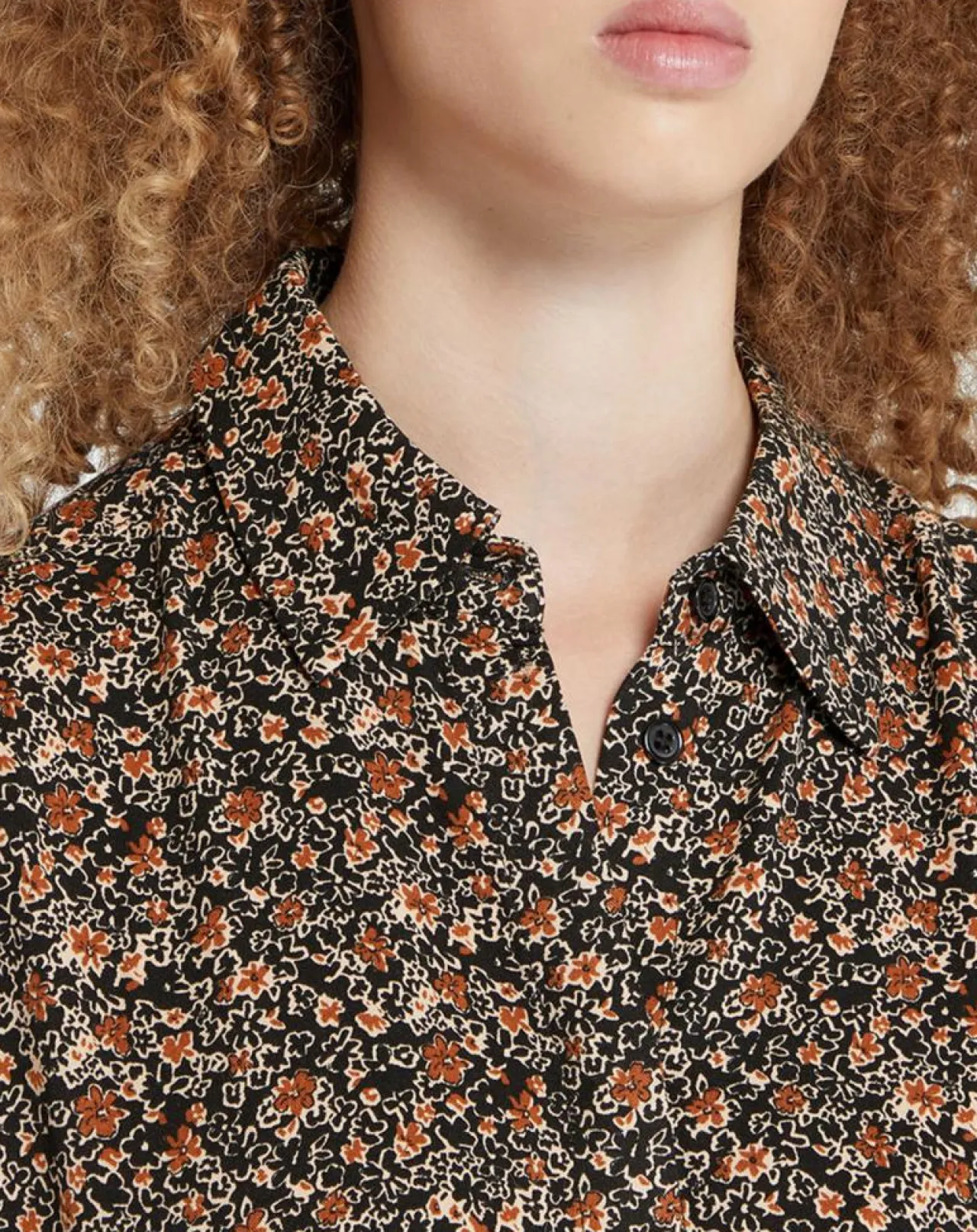 Chemise Camille à fleurs multicolore
