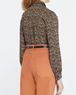 Chemise Camille à fleurs multicolore