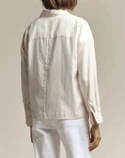 Chemise Canada à petits carreaux rose poudré