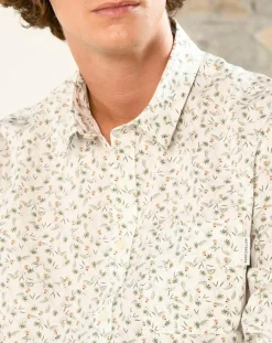 Chemise casual en Popeline Nala imprimée blanc/multicolore