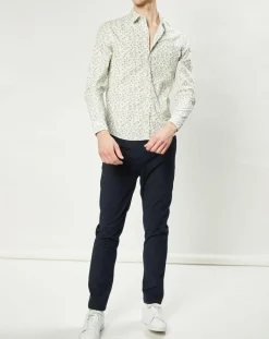 Chemise casual en Popeline Nala imprimée blanc/multicolore