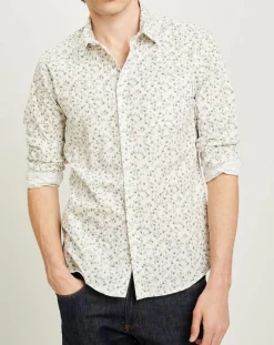 Chemise casual en Popeline Nala imprimée blanc/multicolore