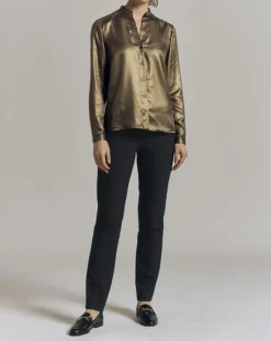 Chemise Christmas dorée