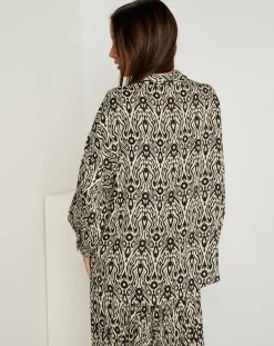 Chemise Cindy imprimée noire