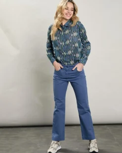 Chemise Cinema imprimée bleue