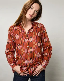 Chemise Cinema imprimée rouge