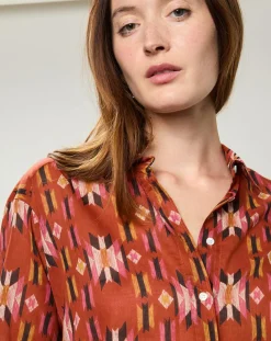 Chemise Cinema imprimée rouge