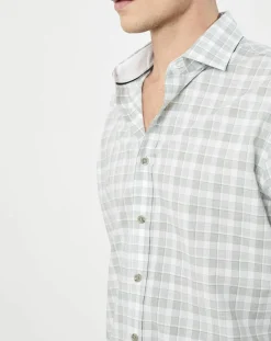 Chemise Classic Fit imprimée vert kaki