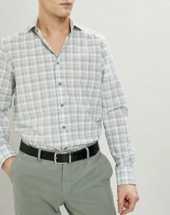 Chemise Classic Fit imprimée vert kaki