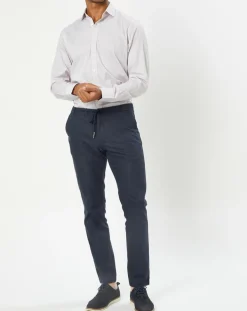 Chemise Classic Fit rayée rouge/bleu