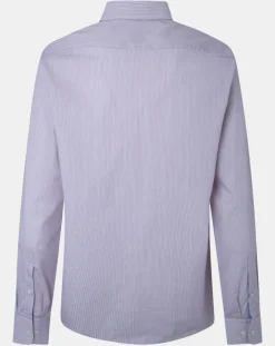 Chemise Classic Fit rayée rouge/bleu