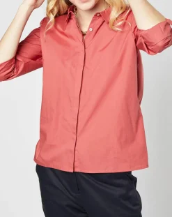 Chemise Claudia en Coton terracotta