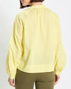 Chemise Col V en Coton Bio jaune