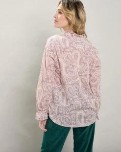 Chemise Comedy imprimée parme